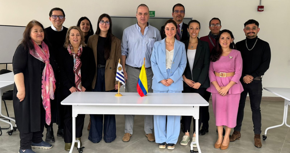 Representantes de instituciones de Uruguay y Colombia en encuentro de Cooperación sur-sur