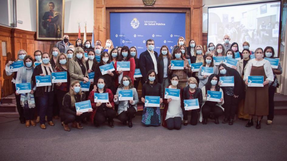 Imagen de los profesionales de la salud premiados