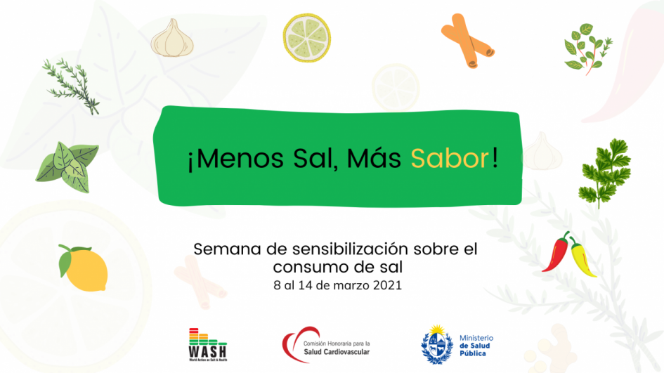 Semana de sensibilización sobre el consumo de sal: Menos sal, más sabor