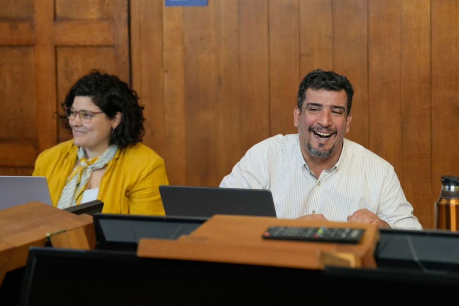 Integrante de DIGECOOR, Lorena Seijo y DDS Salto, Luis Rodríguez