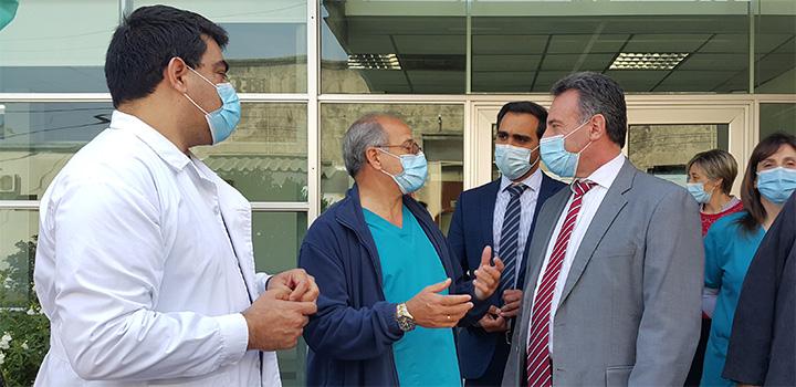 Recorrida del ministro por centro de salud Recorrida del ministro por centro de salud