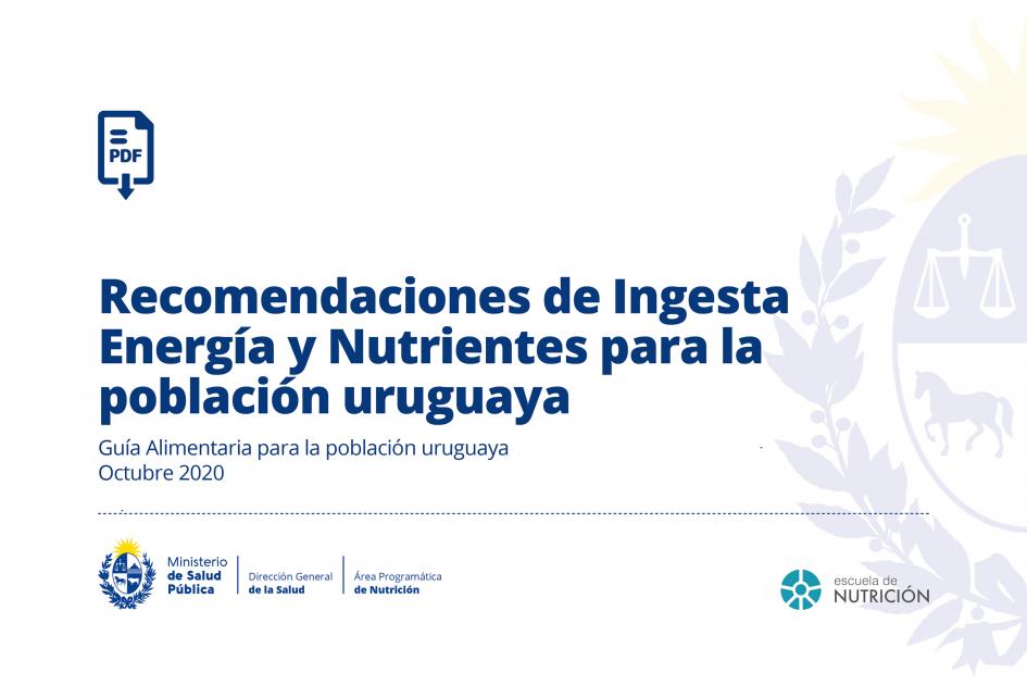 Recomendaciones de Ingesta de Energía y Nutrientes para la población uruguaya Recomendaciones de Ingesta de Energía y Nutrientes para la población uruguaya