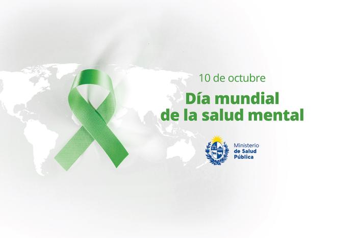 Cinta verde sobre un mapa del mundo