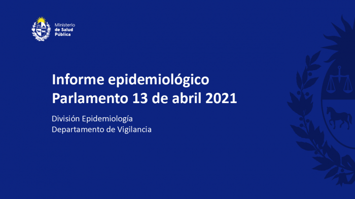 Informe epidemiológico del SARS–CoV-2 Informe epidemiológico del SARS–CoV-2