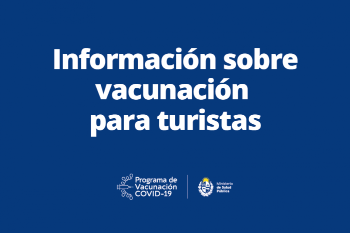 Placa sobre vacunación a turistas Placa sobre vacunación a turistas
