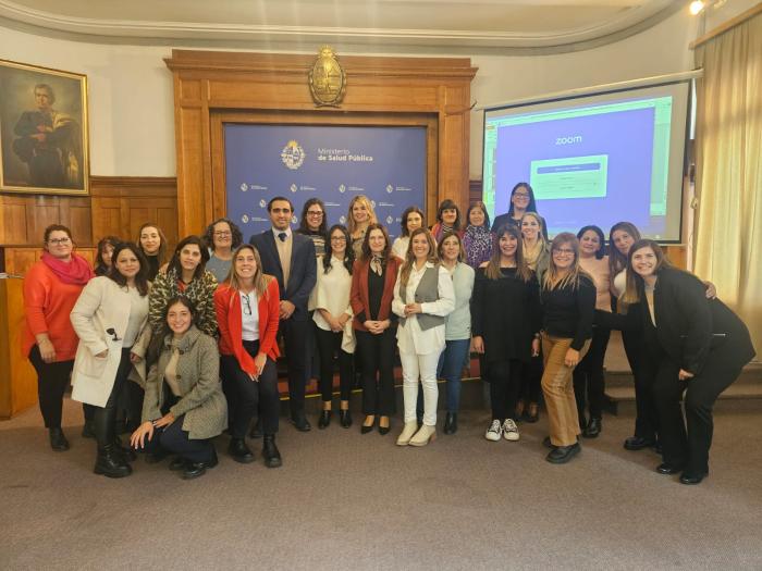 Participantes del evento por el Día Mundial de la Donación de Leche Humana