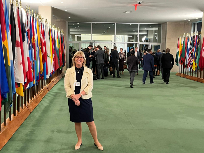Ministra de Salud Pública Cristina Lustemberg en la ONU