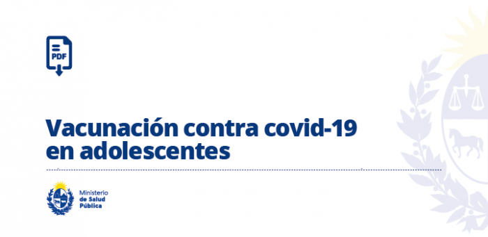 Vacunación contra covid-19 en adolescentes