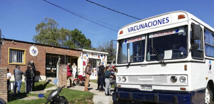 primera jornada de vacunación en los barrios