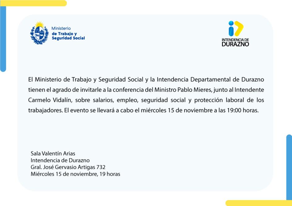 Invitación de la actividad