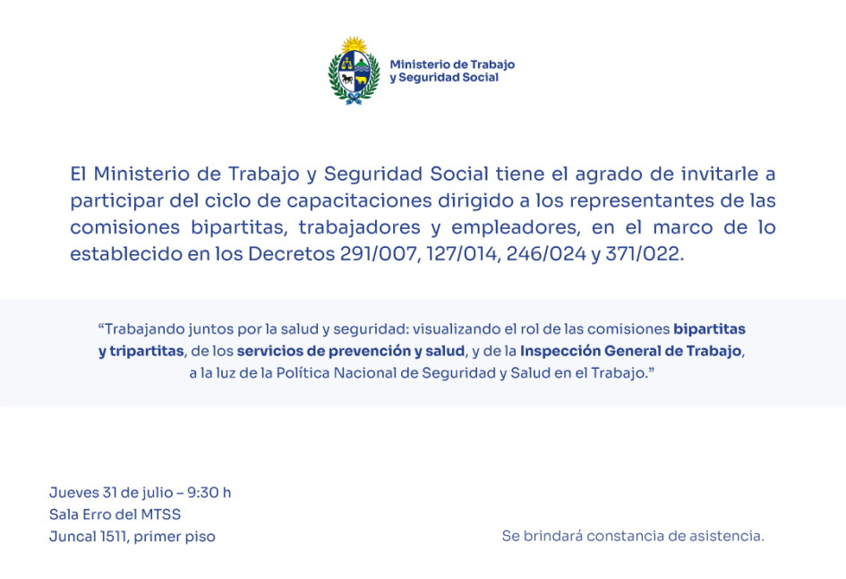 Invitación Ciclo de Capacitaciones