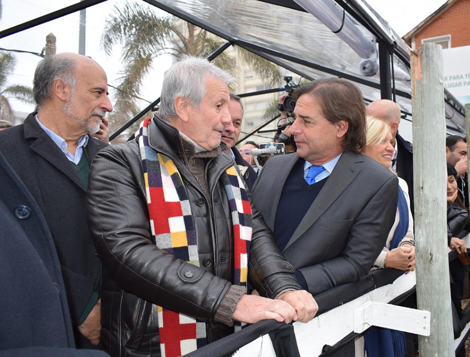 Inicio de obras WTC Punta del Este Pablo Mieres, Ernesto Kimelman, Luis Lacalle Pou