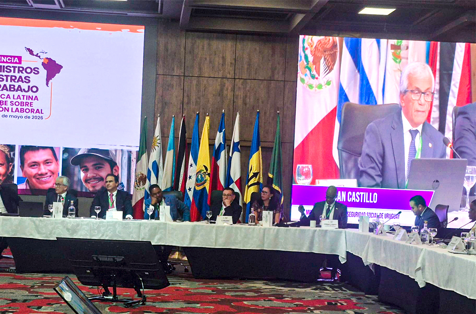 Ministro Juan Castillo en Conferencia de Ministros y Ministras de Trabajo en Bogotá