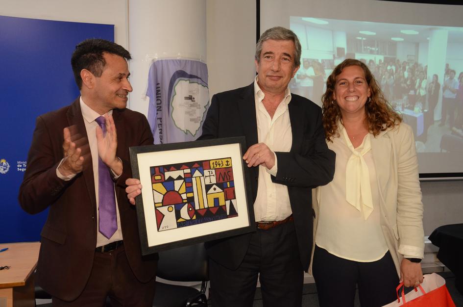 Día del Funcionario MTSS Subsecretario, Ministro y directora general de Secretaría