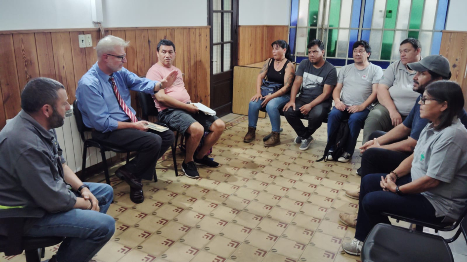 Di Doménico con el plenario departamental de Paysandú del PIT-CNT