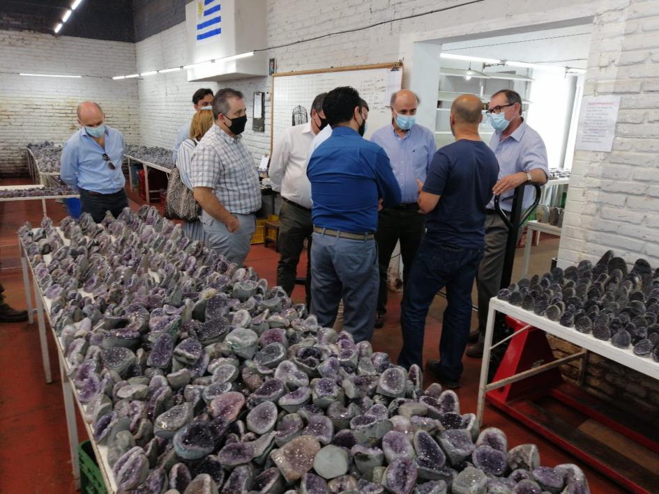 Jornadas Departamentales por el Empleo Visita a un taller de piedras