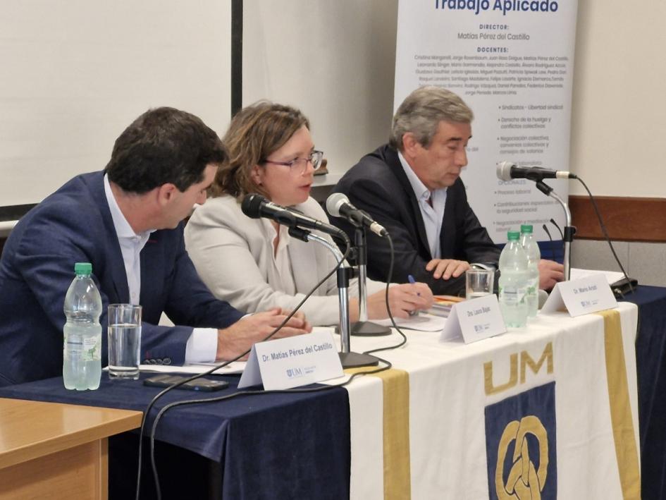 Bajac reafirmó compromiso del MTSS con un modelo laboral inclusivo y sustentable Directora del MTSS en jornadas de Derecho Laboral de UM