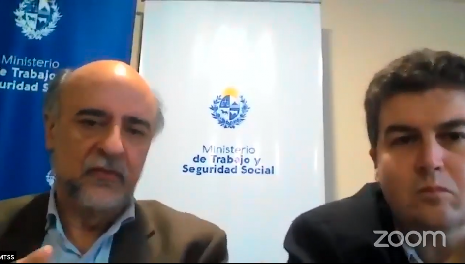 Ministro Pablo Mieres y Martín Fernández en conversatorio virtual sobre cooperativismo