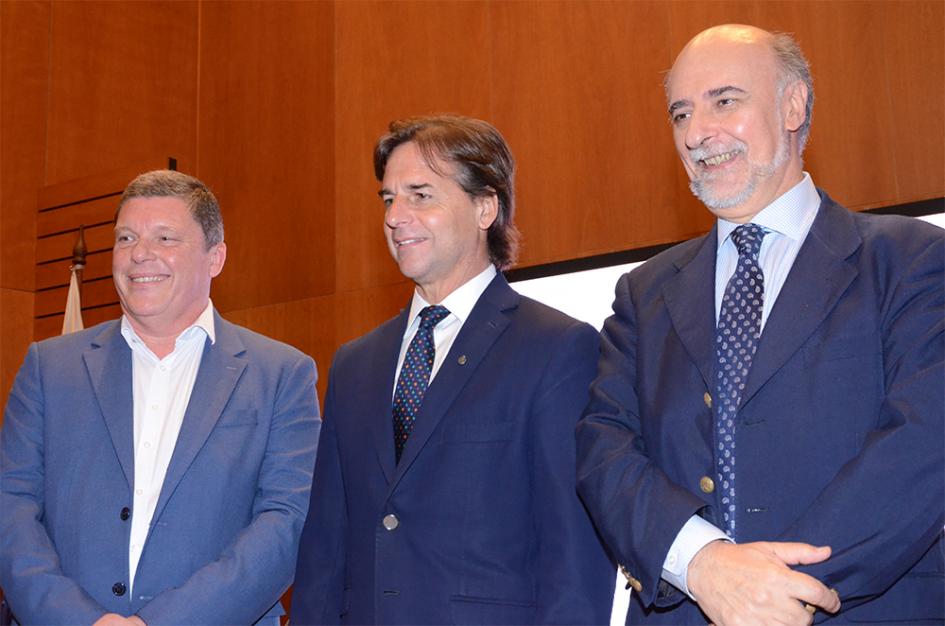 Ministro Mieres, Pablo Darscht y Presidente Lacalle Pou Lanzamiento Uruguay Bootcamp