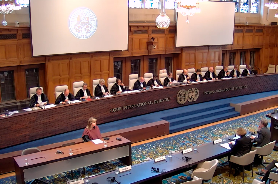 Audiencia de la Corte Internacional de Justicia en octubre de 2025