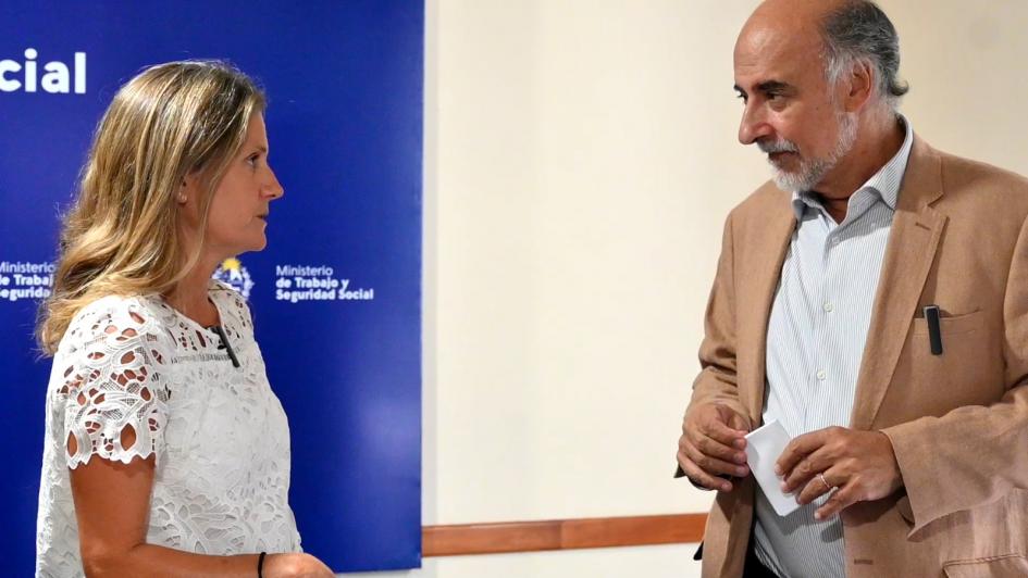 Reunión MTSS OEI Ministro Mieres y Macarena Llauradó (OEI)