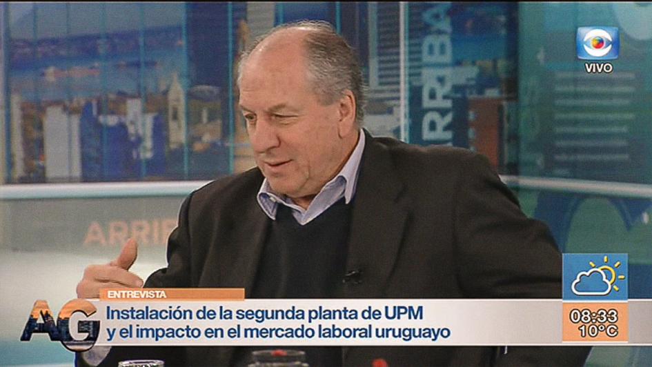 Murro en Arriba Gente Ministro de Trabajo, Ernesto Murro, en entrevista de Arriba Gente de Canal 10
