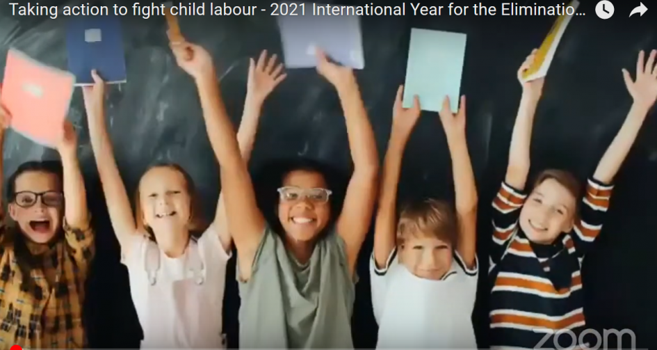 Evento virtual inauguración Año Internacional para la Eliminación del Trabajo Infantil