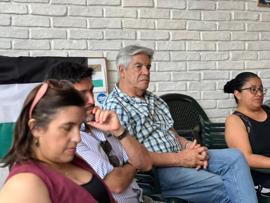 Bouret, Ruffinelli y Puig durante la reunión