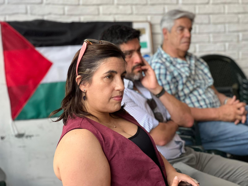 Bouret, Ruffinelli y Puig durante la reunión