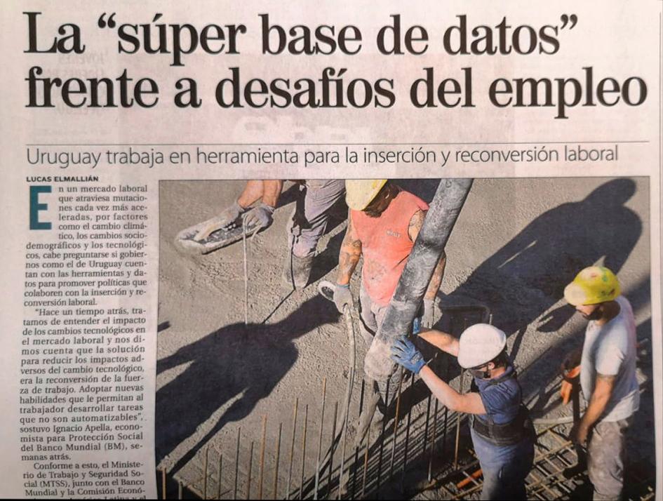 Nota diario El País sobre ONET Uruguay Nota diario El País sobre ONET Uruguay
