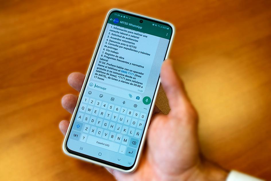 mosaico Pino Sicilia Nuevo servicio de atención por Whatsapp | Ministerio de Trabajo y Seguridad  Social
