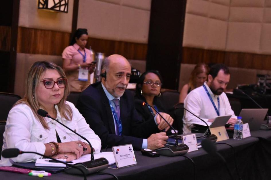 Ministro Mieres en la 46ª Reunión de la Comisión Técnica de OIT/CINTERFOR Ministro Mieres expone en la 46ª Reunión de la Comisión Técnica de OIT/CINTERFOR