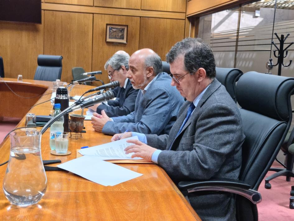 Autoridades del MTSS en Comisión de Legislación del Trabajo Mieres, Arizti, Teijeiro
