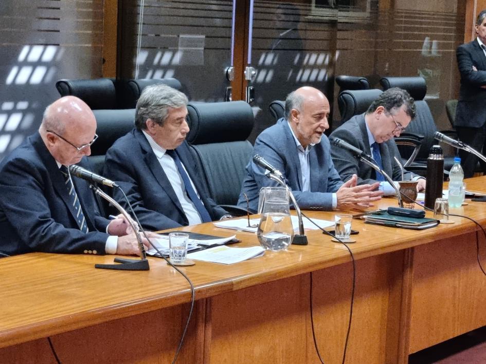 Autoridades del MTSS en Comisión de Legislación del Trabajo Mieres, Arizti, Teijeiro
