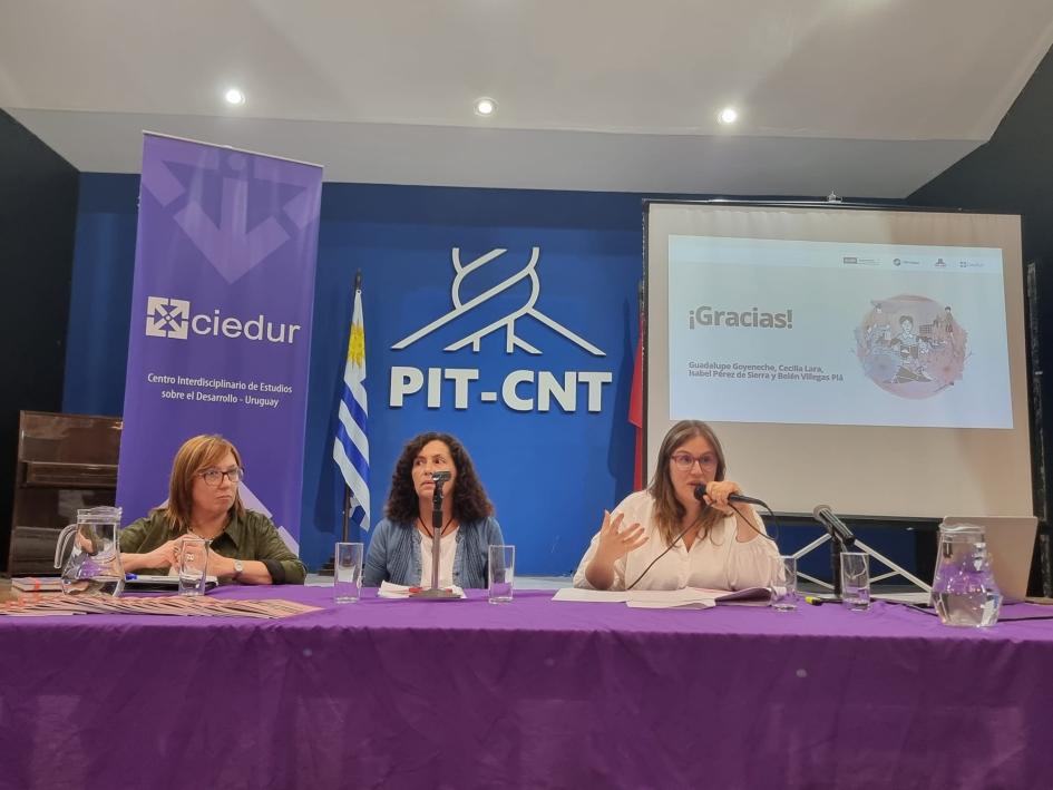 Presentación del estudio: Transformando las normas de género a través del SNIC Marcela Barrios expone en la actividad