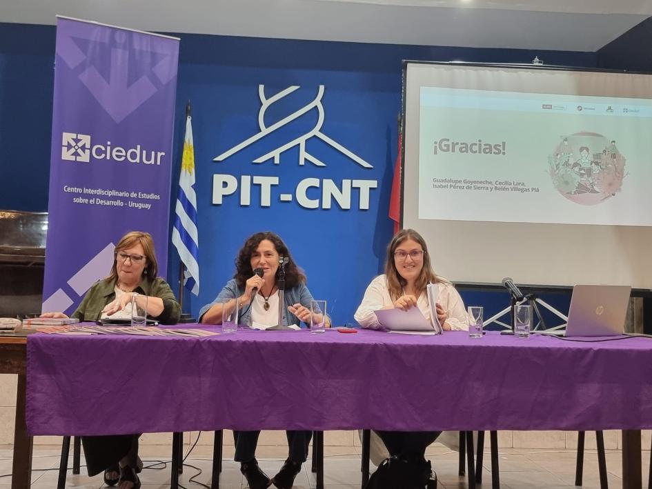 Presentación del estudio: Transformando las normas de género a través del SNIC Marcela Barrios expone en la actividad
