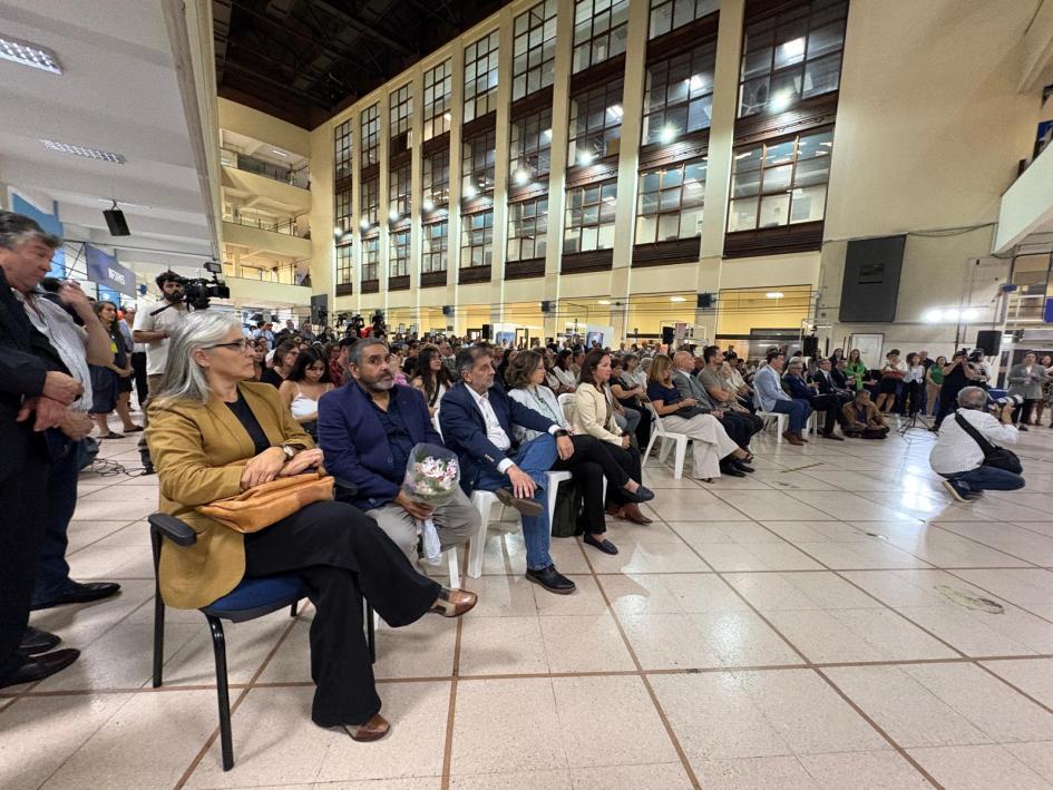 Asunción de autoridades del Banco de Previsión Social público presente