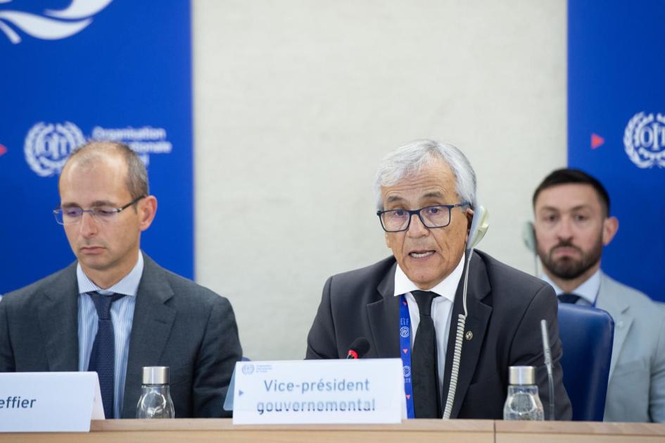 ministro de Trabajo y Seguridad Social, Juan Castillo (vicepresidente de la CIT), ministro de Trabajo y Seguridad Social, Juan Castillo (vicepresidente de la CIT),