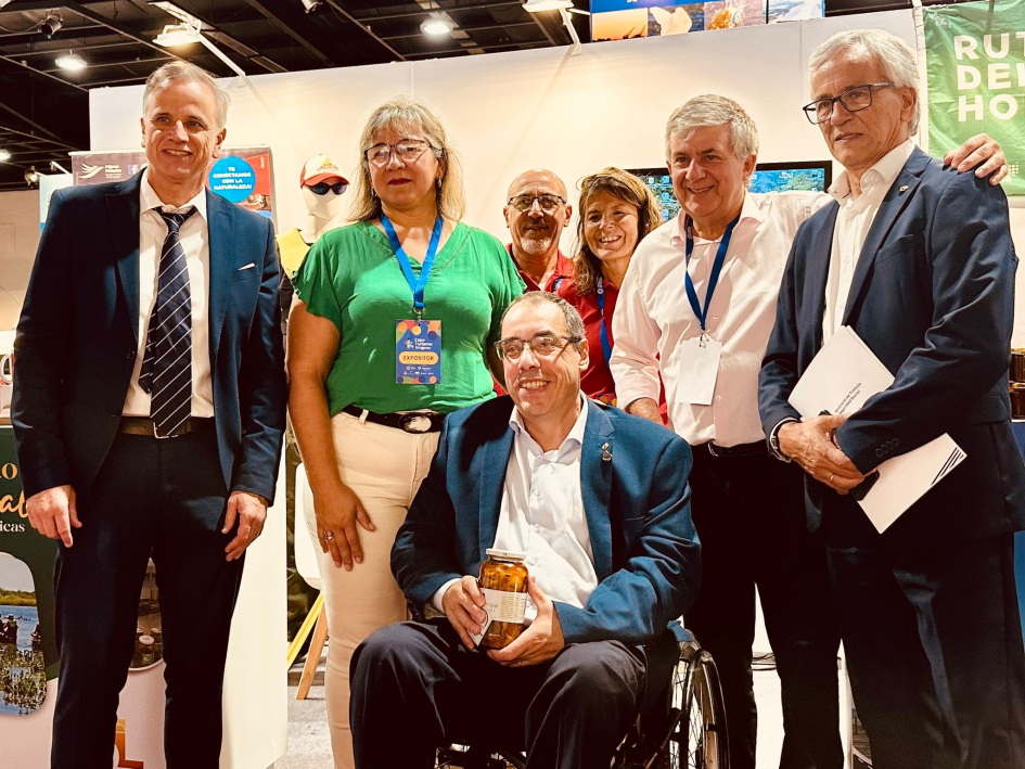 Castillo, junto a Menoni y Tapia en la Expo Turismo Uruguay 2026