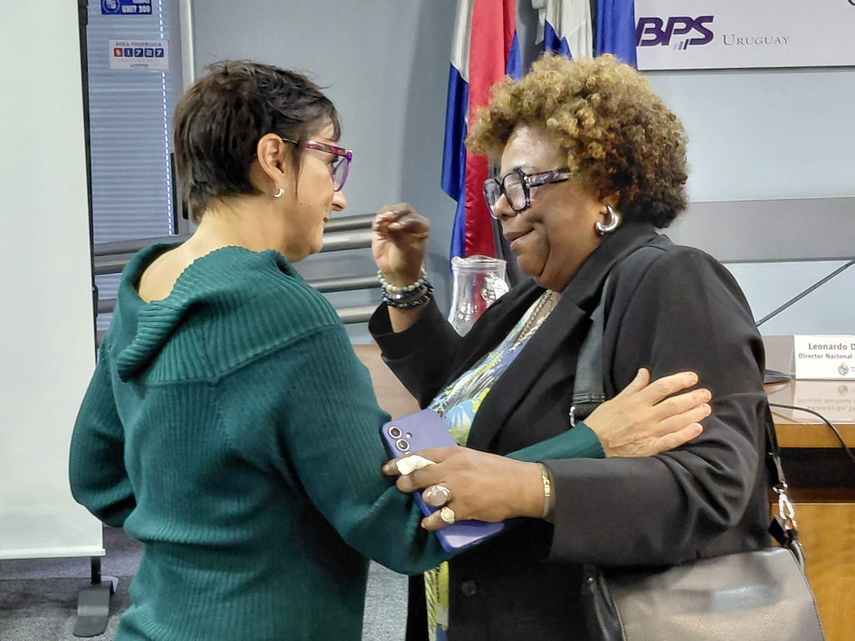 Pardo y Villagra durante la actividad