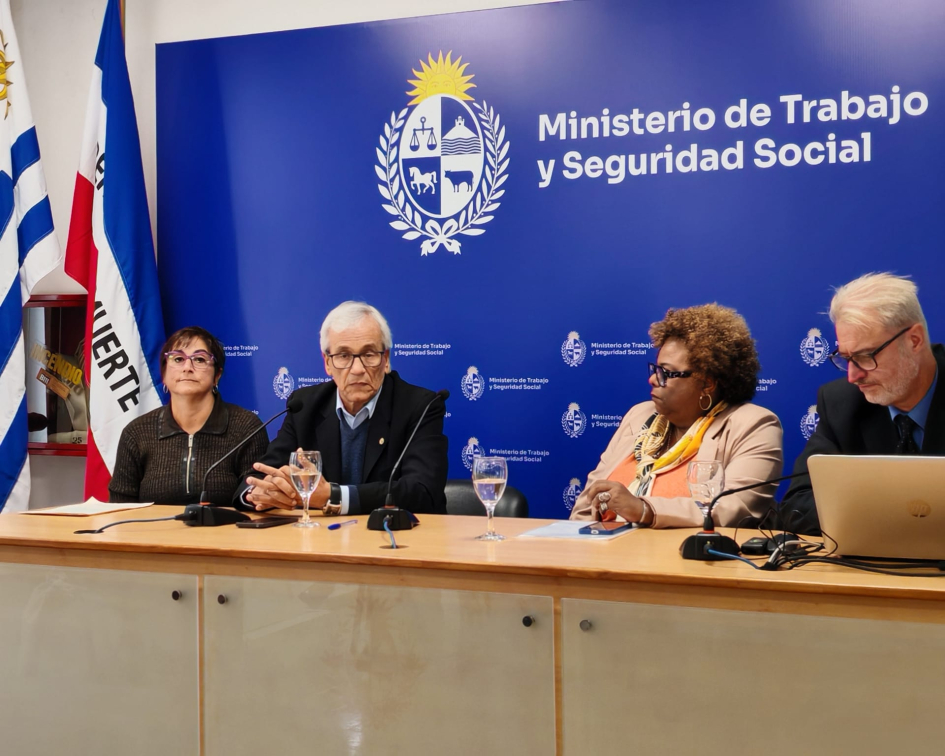Pardo, Castillo, Villagra y Di Doménico en acto central Semana de la Seguridad Social