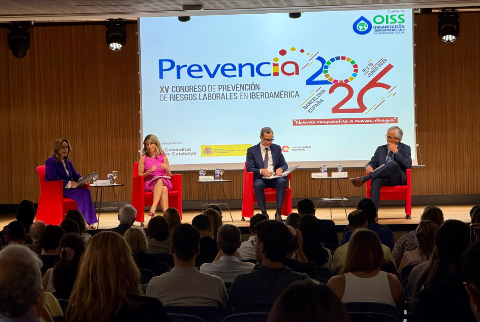 Gina Riaño, Eddy Olivares Ortega, Yolanda Díaz y Juan Castillo en Prevencia 2026