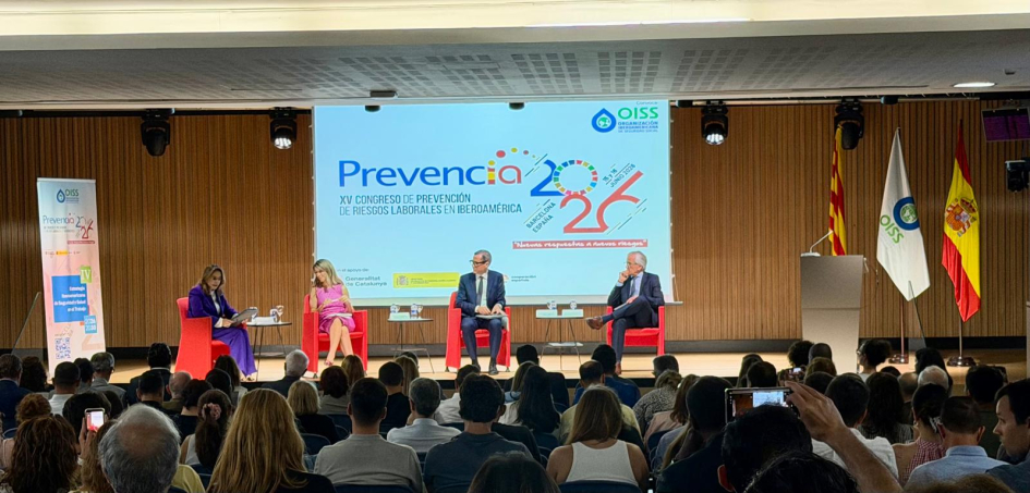 Gina Riaño, Eddy Olivares Ortega, Yolanda Díaz y Juan Castillo en Prevencia 2026