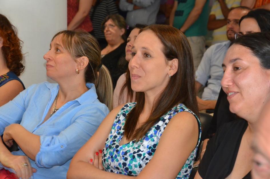 Funcionarios/as presentes Autoridades realizan balance anual