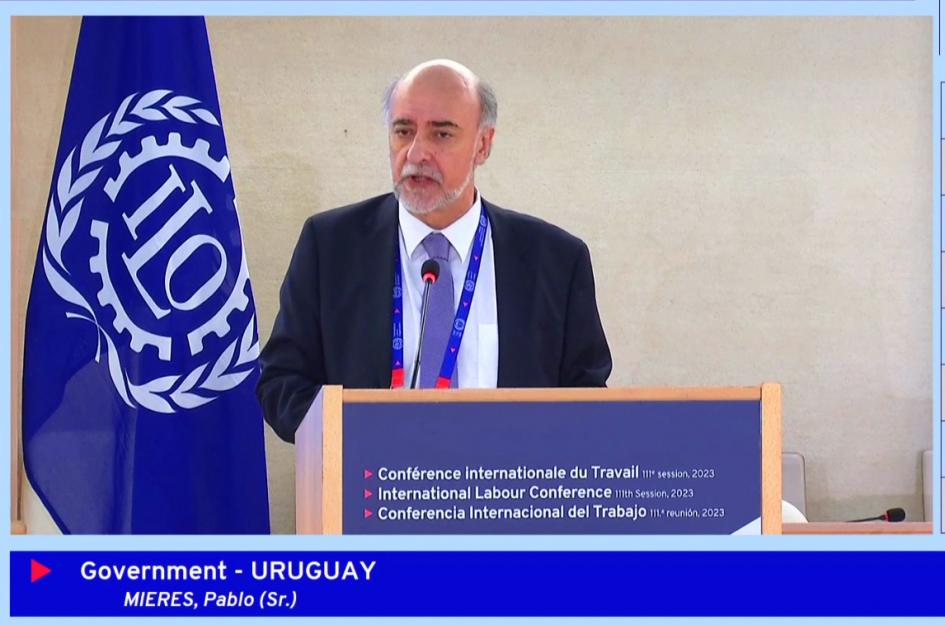 Mieres en Conferencia Internacional del Trabajo 2023 Mieres CIT 2023