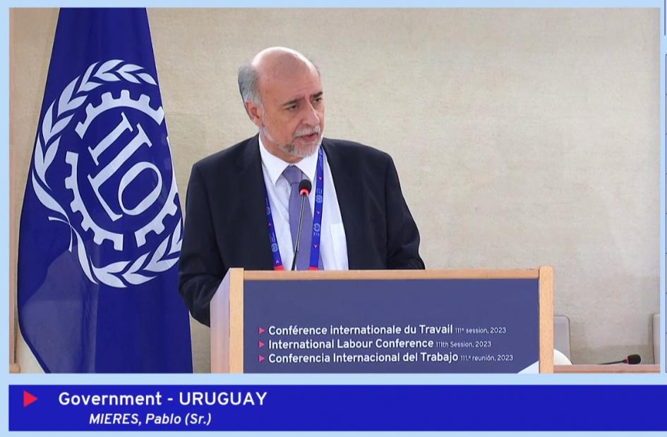 Mieres en Conferencia Internacional del Trabajo 2023 Mieres CIT 2023
