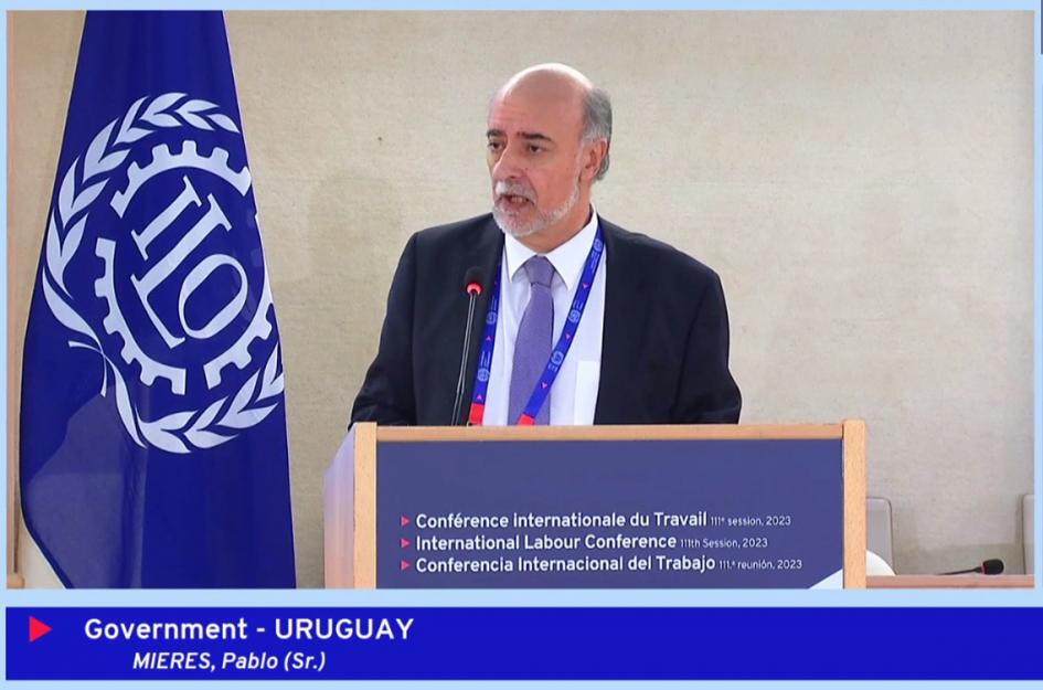Mieres en Conferencia Internacional del Trabajo 2023 Mieres CIT 2023