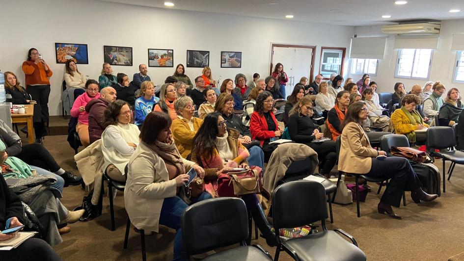 Taller "Cuidados, corresponsabilidad de género y negociación colectiva" Público presente