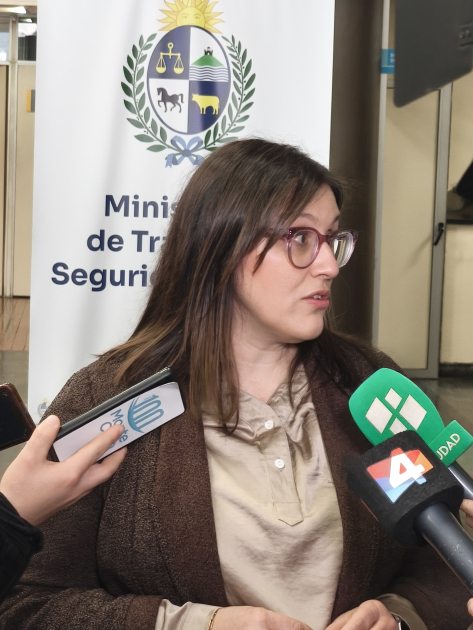 Marcela Barrios en declaracione a la prensa
