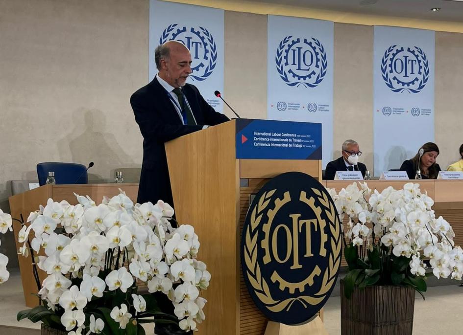Ministro Mieres en Conferencia Internacional del Trabajo Ministro Mieres en Conferencia Internacional del Trabajo